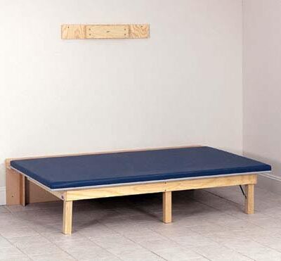 Wall Mounted Folding Mat Black Platform 4'W x 7'L x 18 H