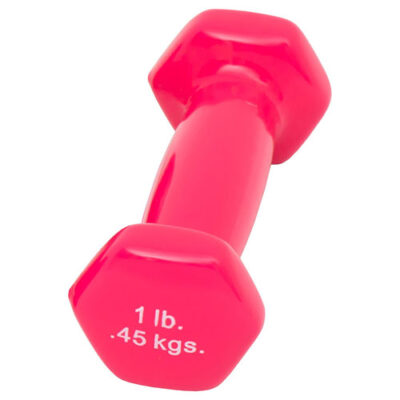Dumbbell Weight Color Vinyl Coated 1 Lb