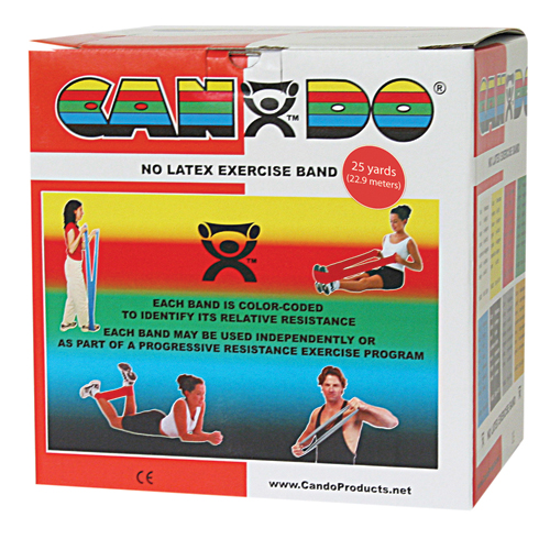 Cando Band Non-Latex Red Light 25 Yard