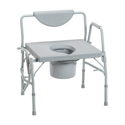 Bariatric Drop-Arm Commode Deluxe  Assembled