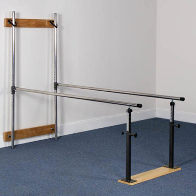 Wall Mounted Folding Parallel Bars w/7' Handrails