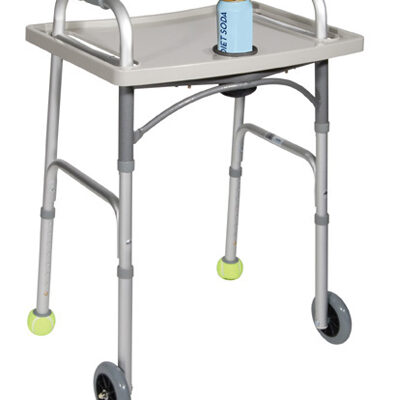 Universal Walker Tray with Cup Holder  Grey  Drive