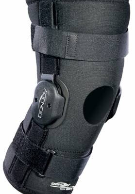 Hinged Knee Support Sleeve w/ Open Popliteal & Horseshoe  XS