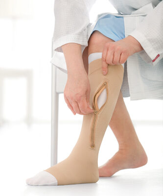 Ulcercare 2-Part Sys Left Zip w/Liner Beige 2XL