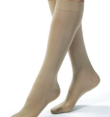 Opaque 30-40 Knee-Hi Silky Beige X-Lg Full Calf