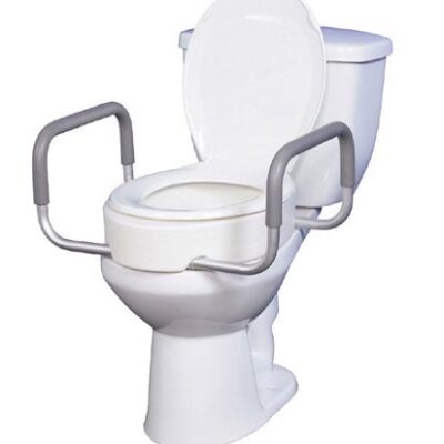 Elevated Toilet Seat w/RemArms For Regular Toilet Seat T/F KD