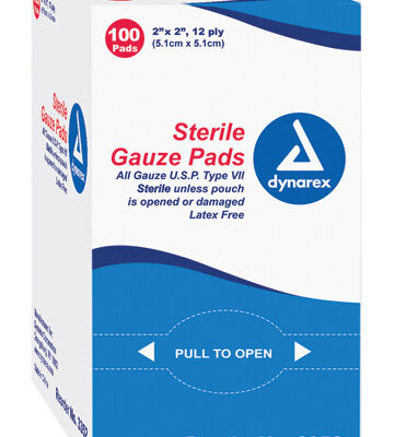 Gauze Sponges Ster-1's 3 x3 12ply Bx/100