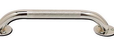 Grab Bar- Knurled Chrome 12in