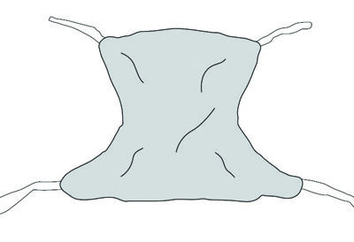 Patient Sling  Full Body Mesh  Large 58  x 45