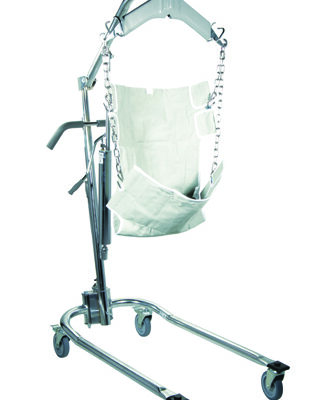 Patient Lift-Manual Hydrau w/6 Point Cradle & Chains -Drive