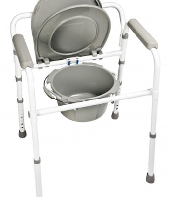 Folding Commode  3in1  Steel Case/4  Lumex