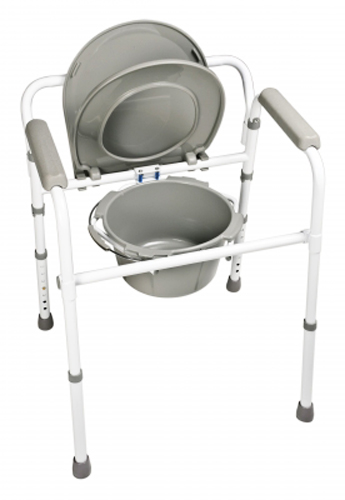 Folding Commode 3in1 Steel Case/4 Lumex