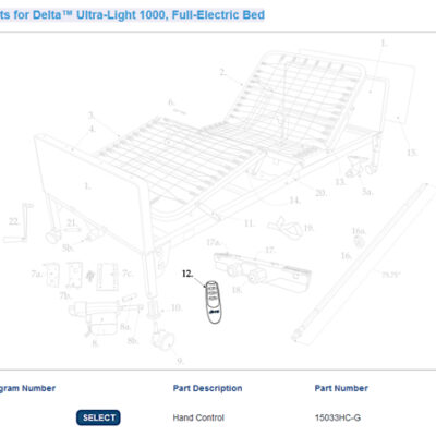 Hand Control for #1802CHP (Mfgr #15033HC-G)