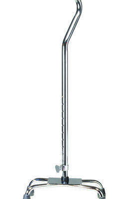 Quad Cane-Small Base with Vinyl Grip