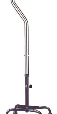 Quad Cane Heavy Duty Chrome Large Base 500# Capacity