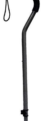 Cane  w/ Tab-Loc Silencer Offset Handle   Silver