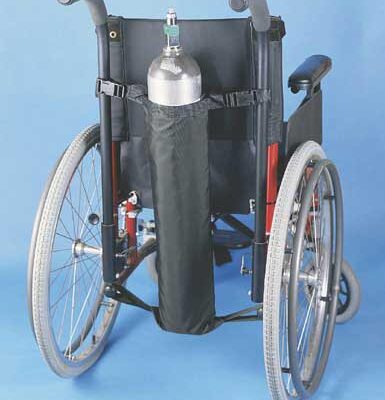 Wheelchair Oxygen Bag Black  27 L x 5  Diameter