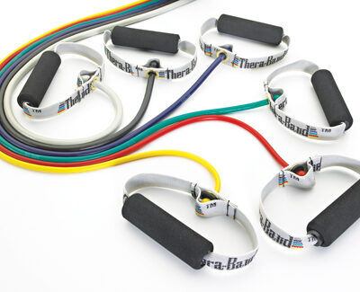 Theraband Resistive Exercise Tubing w/SoftGrips Green 48