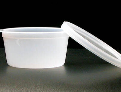 Therapy Putty Containers-Pk/25 W/ Lids Fits 2 oz  3 oz  4 oz