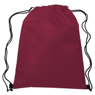 Drawstring Bag  Burgundy