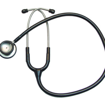 Stainless Steel Stethoscope Adult  Black