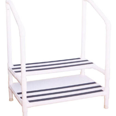 Step Stool  MRI  Two Steps PVC w/Handrails