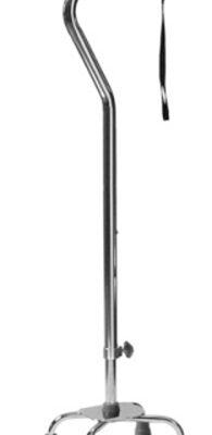 Lumex Quad Cane  Sm Base Aluminum Finish