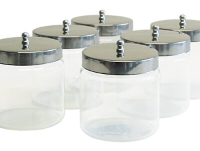 Dressing Jars 4  x 4   6/Case Glass
