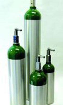 Oxygen 'E' Cylinder- 682 Liter w/Toggle (28 H)