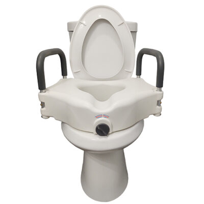 Bathroom Perfect 5  Raised Toilet Seat w/Lock&Arms  Cs/2