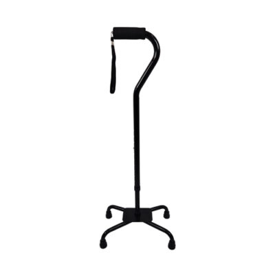 Quad Cane  Large Base  Black by Blue Jay Brand