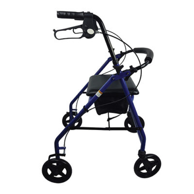 ROLL WITH ME Aluminum Rollator w/7.5  Wheels  Blue  Blue Jay