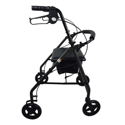 ROLL WITH ME Aluminum Rollator w/7.5  Wheel Black by Blue Jay